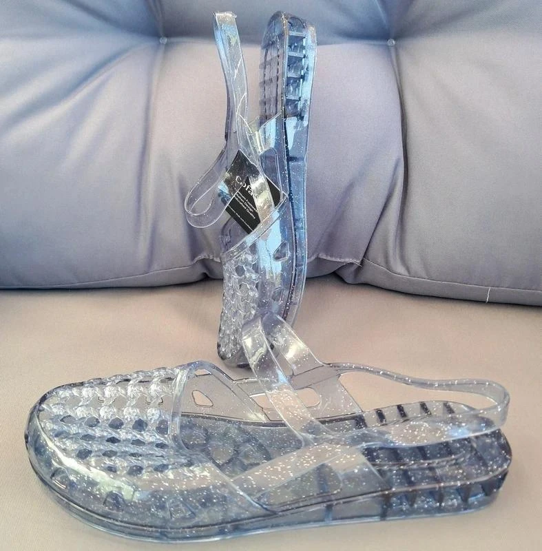 Fifi Méduses - transparentes Bleutée à paillettes - pointure 41